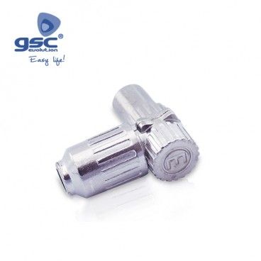 Conector fêmea de TV angular metálico GSC 002603317