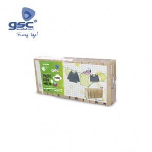 Pack 24 Wäscheklammern - Holz GSC 002702549 GSC - 1