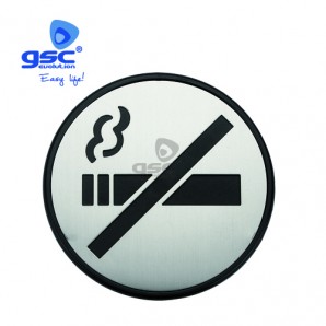 Símbolo baño adhesivo No fumar Ø97mm GSC 003301399