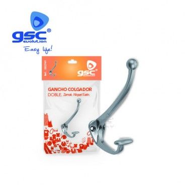 Matte Zamack double hanging hook GSC 003802749 GSC - 1