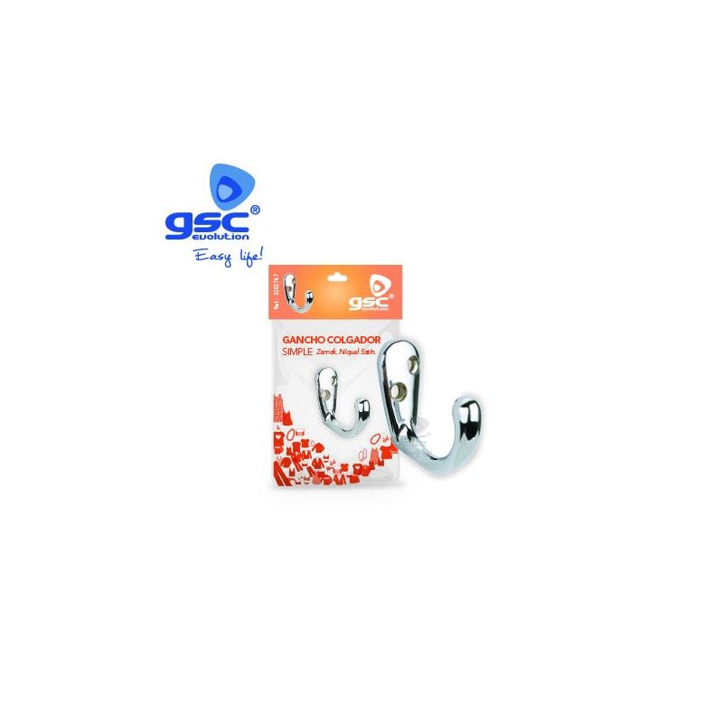 Gancho colgador simple Zamack brillo GSC 003802747