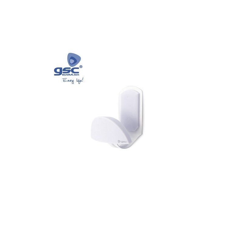 Appendino in acciaio inossidabile + pomello in abs bianco 45x84mm GSC 003802793 GSC - 1