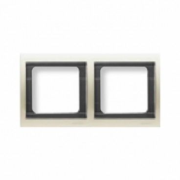 Marco 2 elementos horizontal NIESSEN Olas 8472.1 BL
