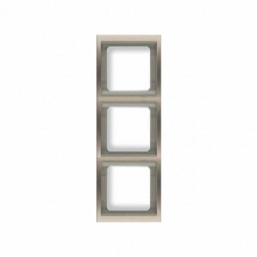 Moldura 3 elementos verticais COBRE SATIN NIESSEN Waves 8473 CS