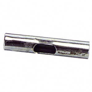 Emenda para tubo de 12 mm. cromada