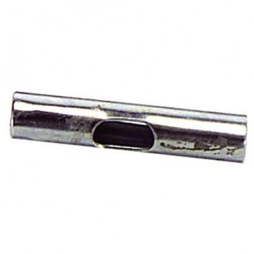 Emenda para tubo de 12 mm. cromada