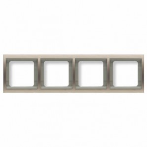 Moldura 4 elementos horizontais COBRE SATIN NIESSEN Waves 8474.1 CS