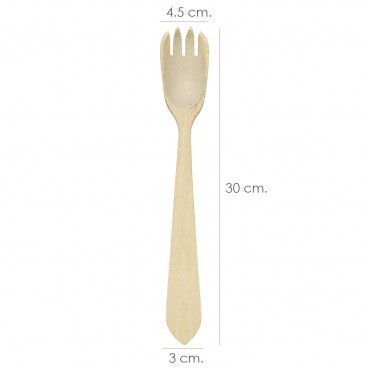 Tenedor Aleman Cocina Madera Oryx 30 cm.
