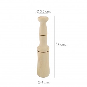 Mano Mortero Madera Oryx 19 cm. 2