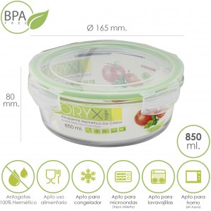 Bol De Cristal, Ideal Para Mezclas. 2.5 Litros. Libre BPA, Cristal De  Borosilicato.Ensaladas, Postres, Cocina, Resposteria