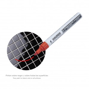 Rotulador Marcador Obra Profesional Pintura Permanente Rojo 2