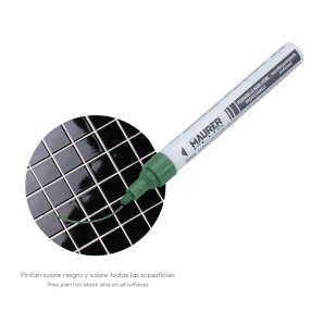 Rotulador Marcador Obra Profesional Pintura Permanente Verde 2