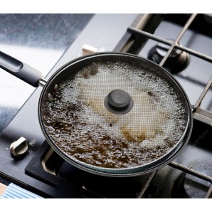 Tapa Anti Salpicaduras Sarten Acero Ø 30 cm. Negro. 2