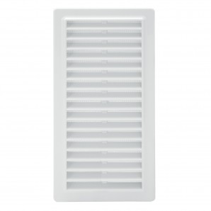 Rejilla Plastico Empotrar Con Malla Posterior 25x12 cm.