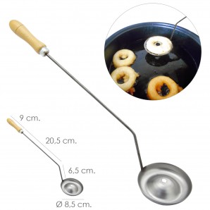 Molde para fazer donuts com alça de madeira 2