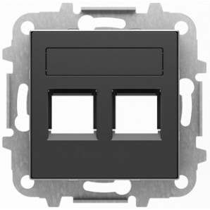 Tapa 2 conector con persiana ns NIESSEN 8518.2 NS NIESSEN SKY 8518.2 NS