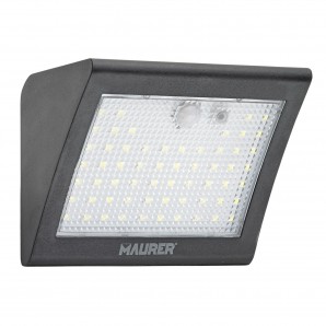 Aplique solar de parede LED 250 lúmens com sensor de movimento e crepúsculo IP65