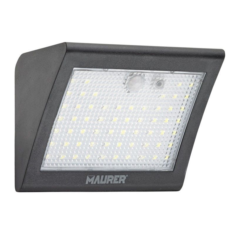 Aplique solar de parede LED 250 lúmens com sensor de movimento e crepúsculo IP65