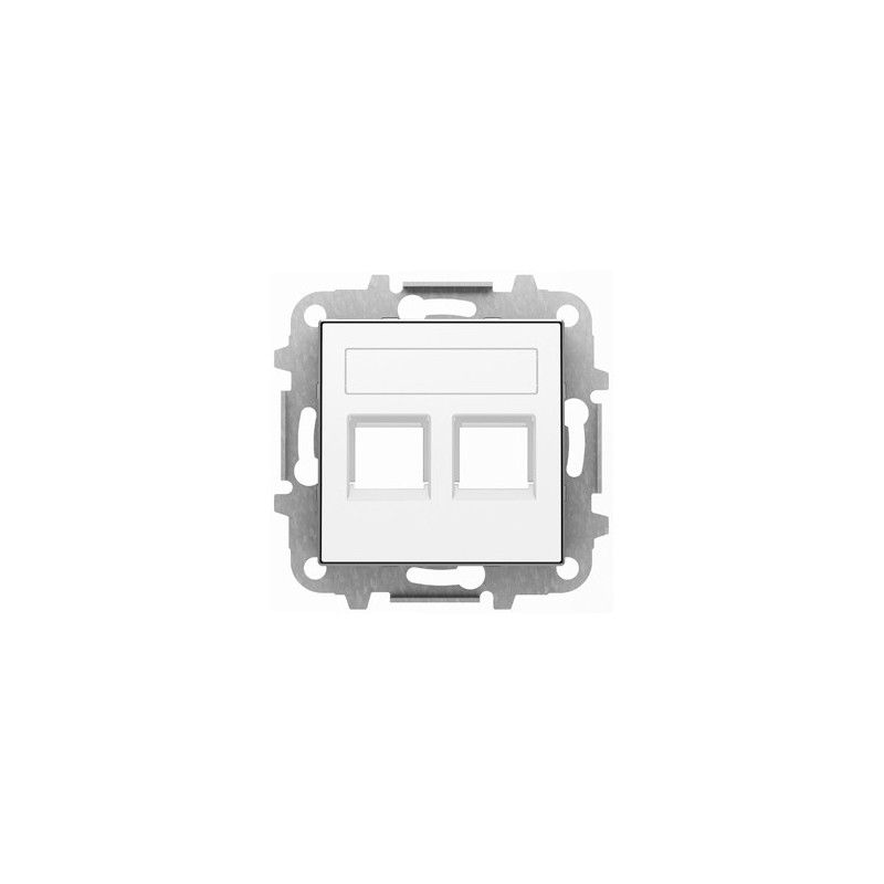 Tapa 2 conector con persiana bl NIESSEN 8518.2 BL NIESSEN SKY 8518.2 BL