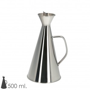 Garrafa de óleo inoxidável anti-gotas 500 ml.