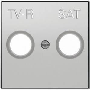 Tampa de tomada TV-R/SAT PRATA NIESSEN SKY 8550.1 PL