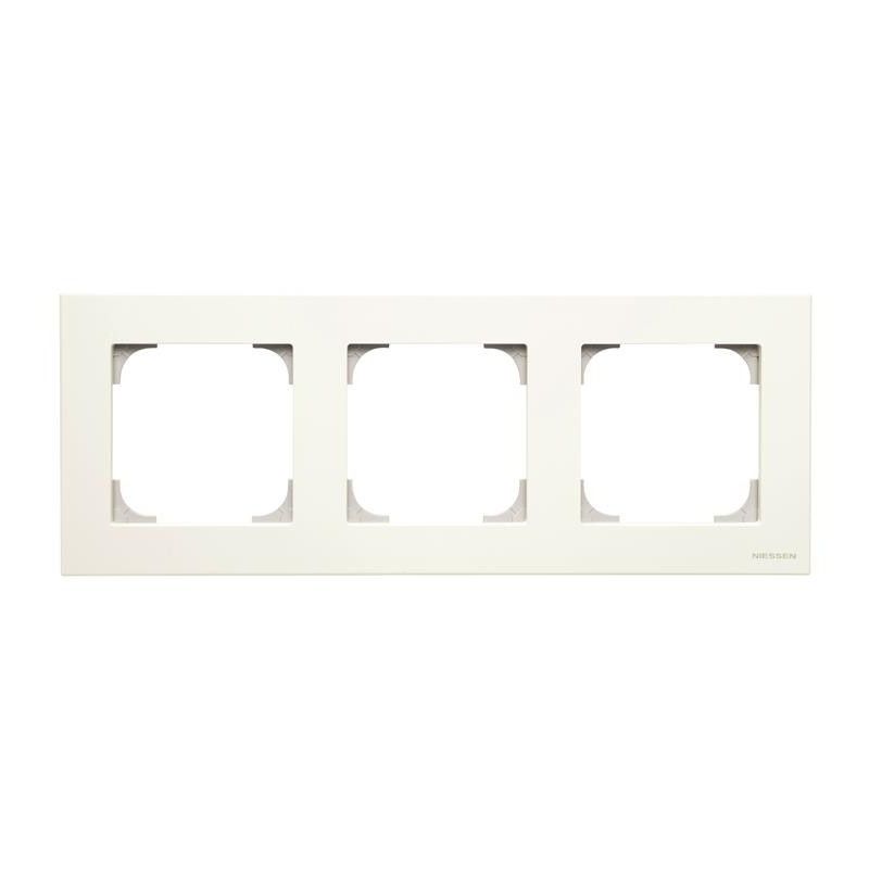 Moldura 3 elementos BRANCO NIESSEN SKY 8573 BL