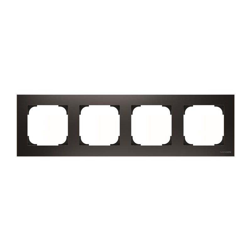 Moldura 4 elementos PRETO SOFT NIESSEN SKY 8574 NS