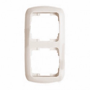 Moldura 2 elementos verticais básicos marfim NIESSEN ARCO 8272.2 BM