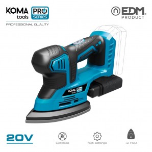 Lijadora 20v (sin bateria y cargador) koma tools pro series battery edm EDM 08753