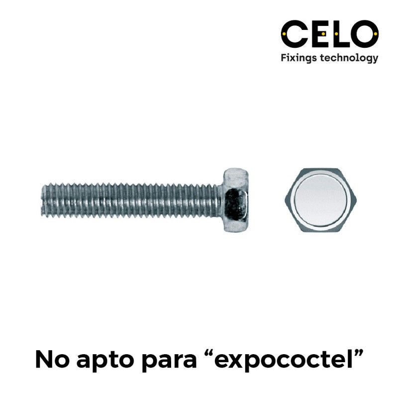 Tornillo hexagonal din 933 8x45 caja 100 unidades celo EDM 17227