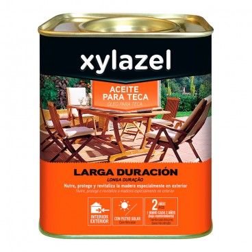 Xylazel aceite para teca larga duracion color teca 0.750l EDM 25576