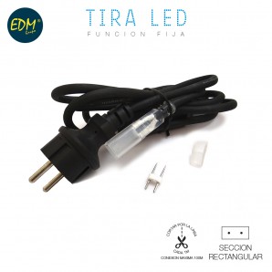 Kit conexion a corriente 220v para tira de led 1,5mts edm EDM 31925