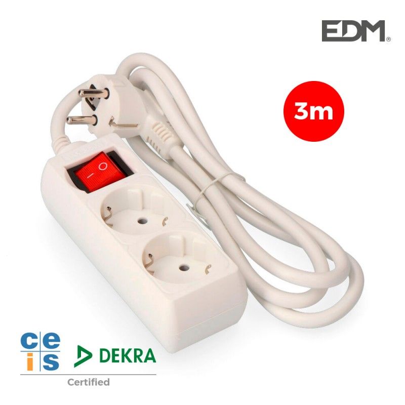 Base Múltipla com 2 Tomadas t/tl 10/16A Schuko...