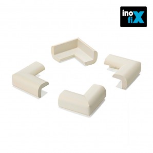 Protetor de borda acolchoado branco 5002-2-001 Blister 4 unidades INOFIX