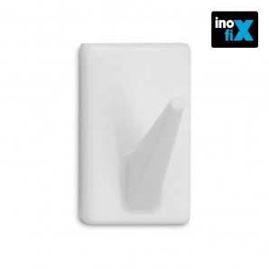 Colgador adhesivo clasico blanco (blister 4 unid) inofix EDM 66597