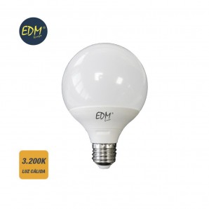 BOMBILLA GLOBO 95MM LED 10W E27 3200K LUZ CALIDA EDM 98801