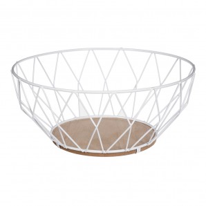 Frutero metálico baltik blanco 28cm  EDM 76846