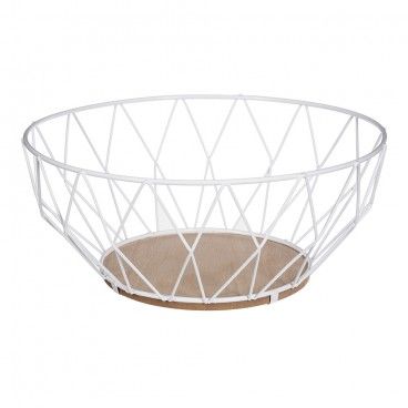 Frutero metálico baltik blanco 28cm  EDM 76846
