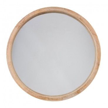 Espejo redondo color natural diam.50 cm EDM 83392