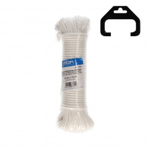 Varal Trançado Meada Polipropileno EDM 25m Branco