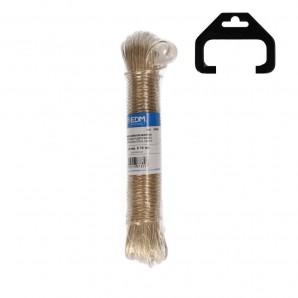 Meada Cabo Aço Plastificado EDM 15m Ouro