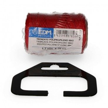 Bobina trenzada polipropileno 8842 25mts rojo EDM 87826