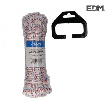 Novelo Trançado Nylon EDM 15m Pintas Brancas