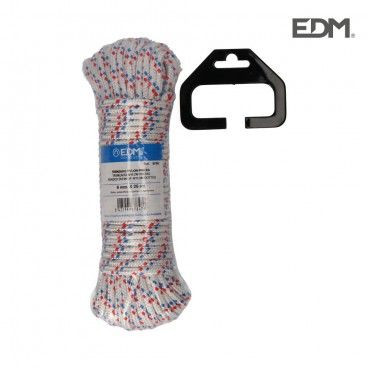 Madeja trenzado nylon 25mts blanco pintas EDM 87847