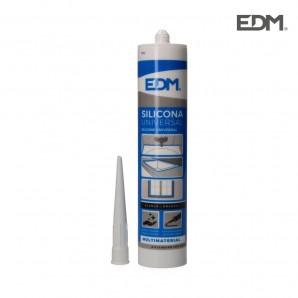 Silicona Universal EDM Antimoho Blanca 280ml 2