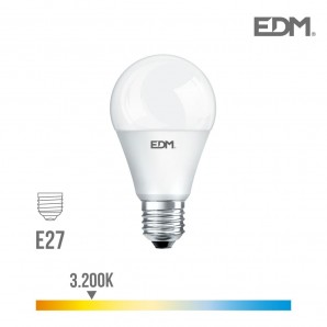Lâmpada LED EDM Standard E27 17W 1800lm 3200K Luz Quente...