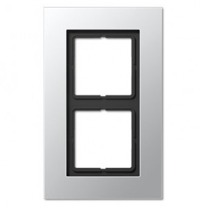 Quadro 2 elementos LS PLUS alumínio JUNG LSP 982 AL