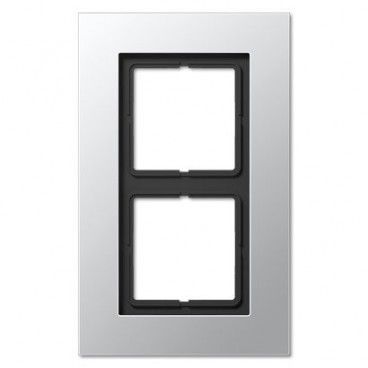 Marco 2 elementos LS PLUS aluminio JUNG LSP 982 AL