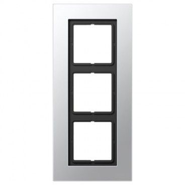 Marco 3 elementos LS PLUS aluminio JUNG LSP 983 AL