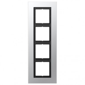 Quadro 4 elementos LS PLUS alumínio JUNG LSP 984 AL